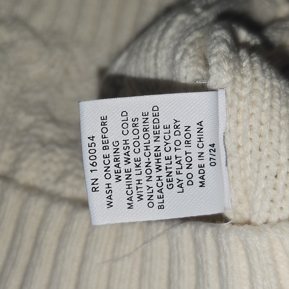 Grayson Mini Baby Baby Cable Knit Top & Bottom Set Cream Cozy Matching 18 Months - Picture 11 of 11